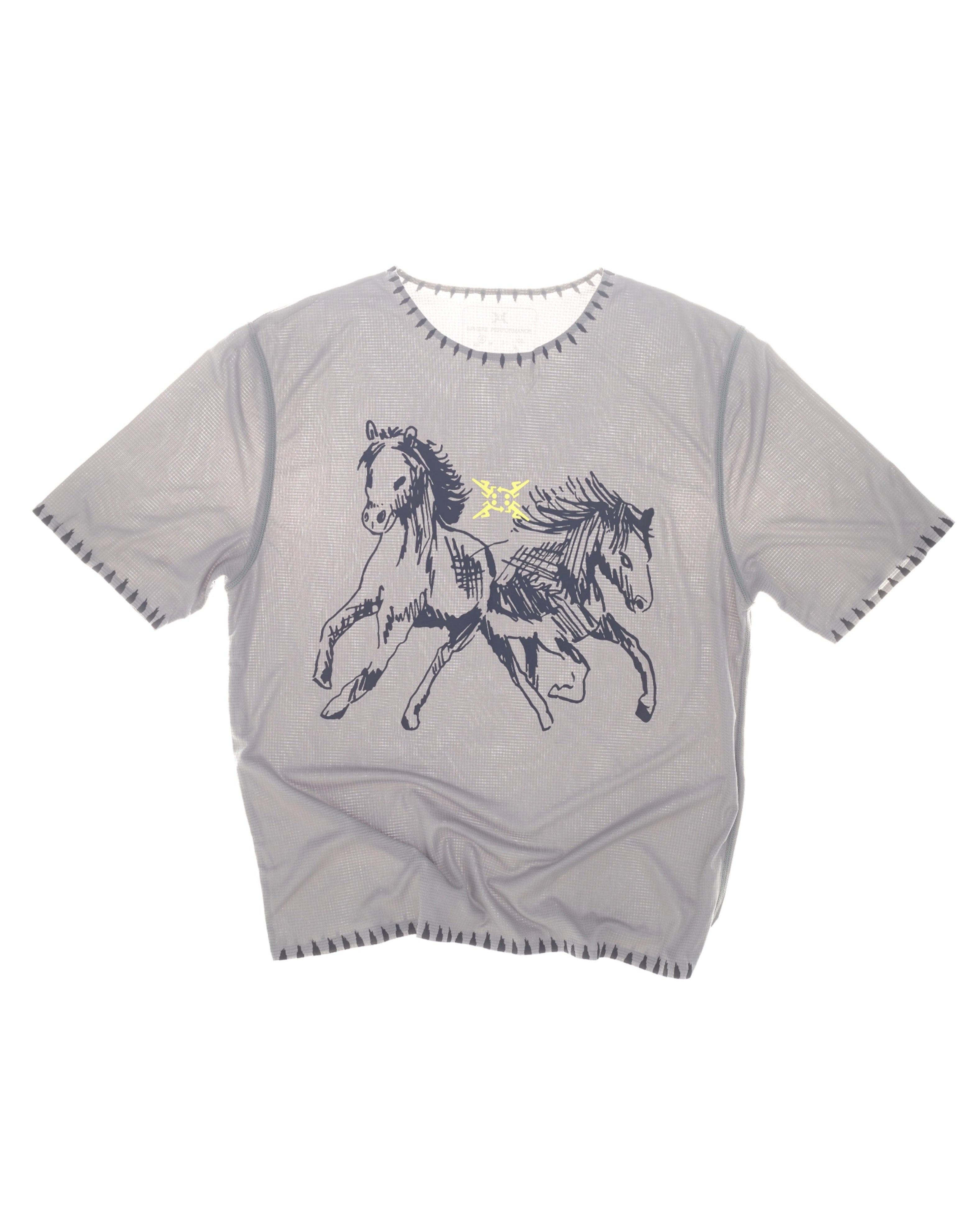 Grey Horse Running Tee