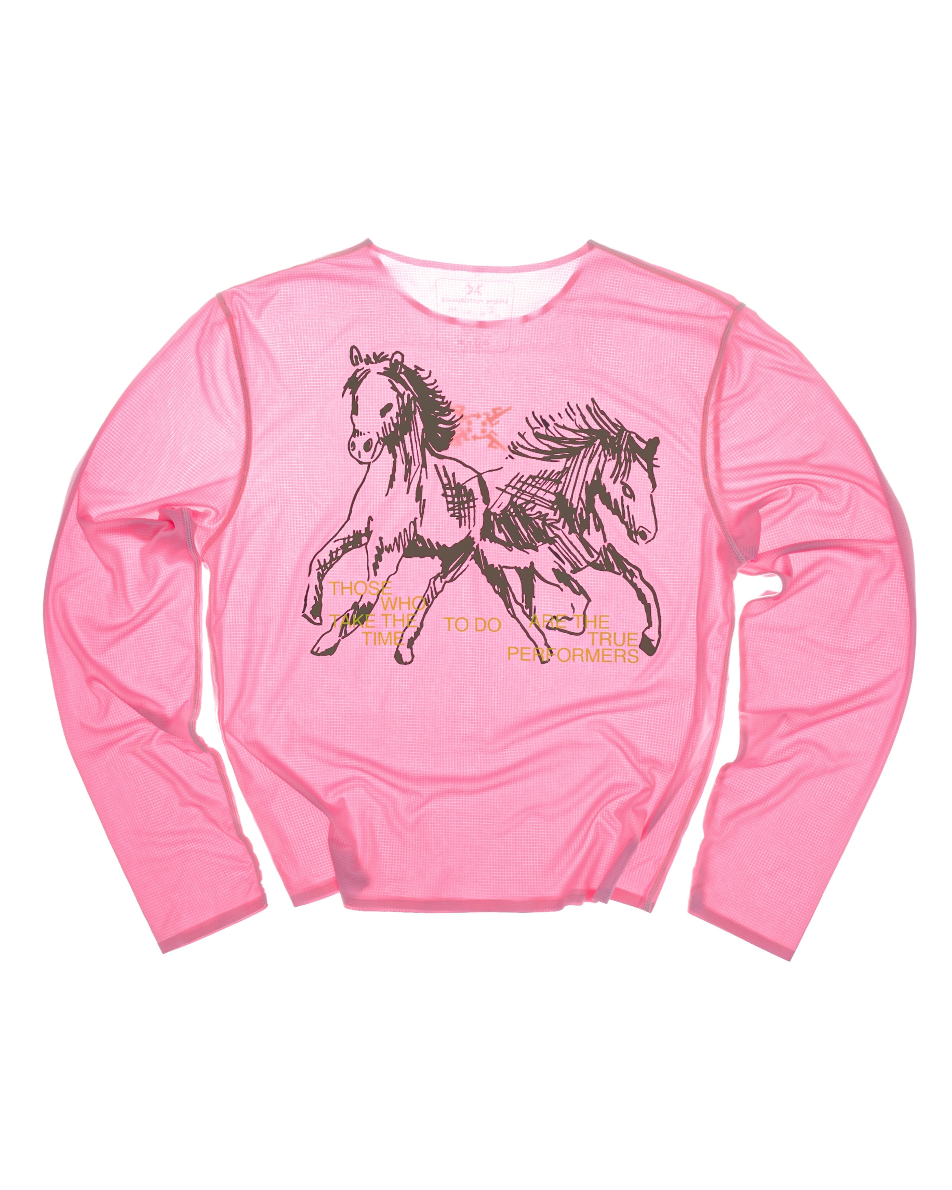 Pink Horse Running Longsleeve
