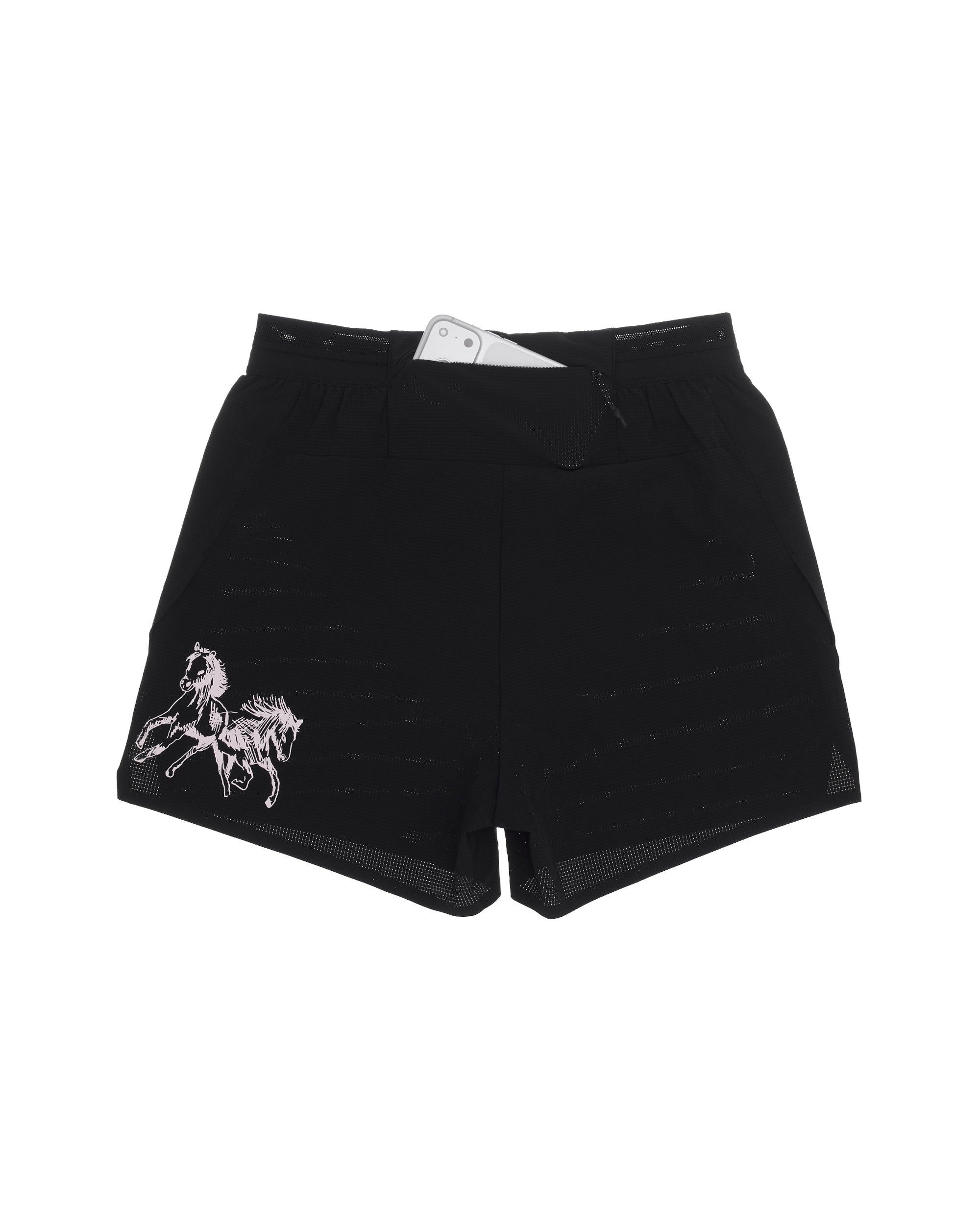 Black Running Short-4