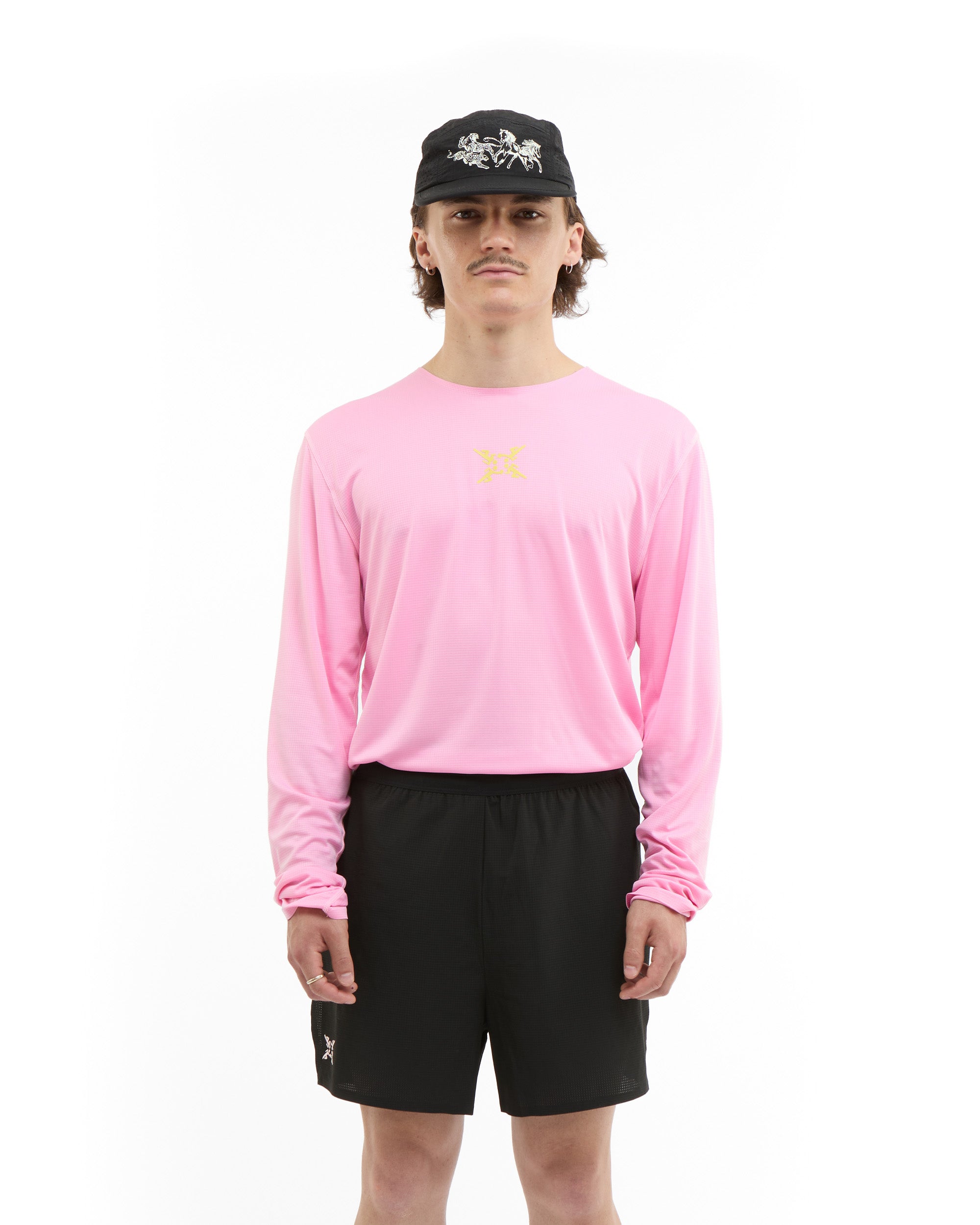 Pink Horse Running Longsleeve-4