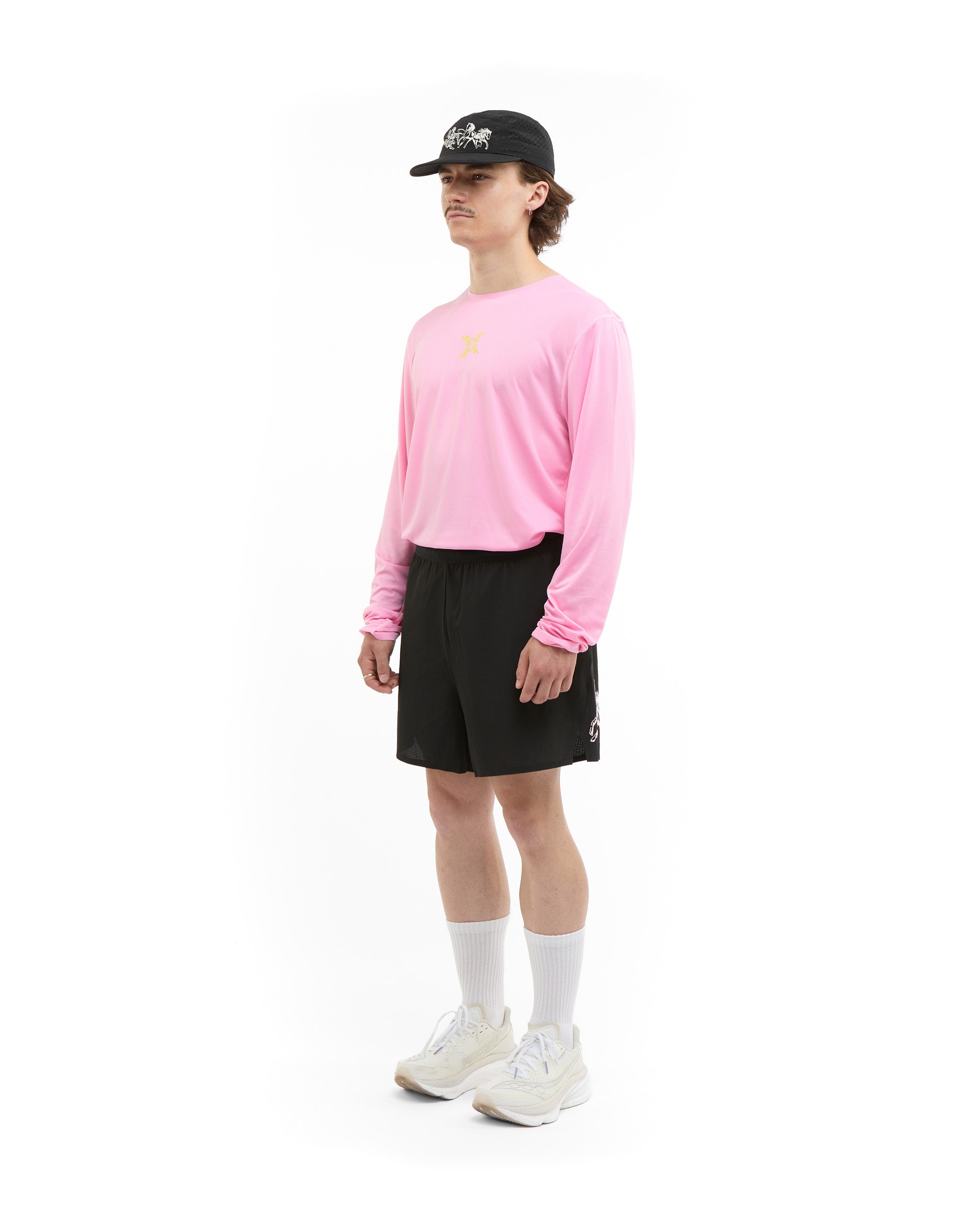Pink Horse Running Longsleeve-3