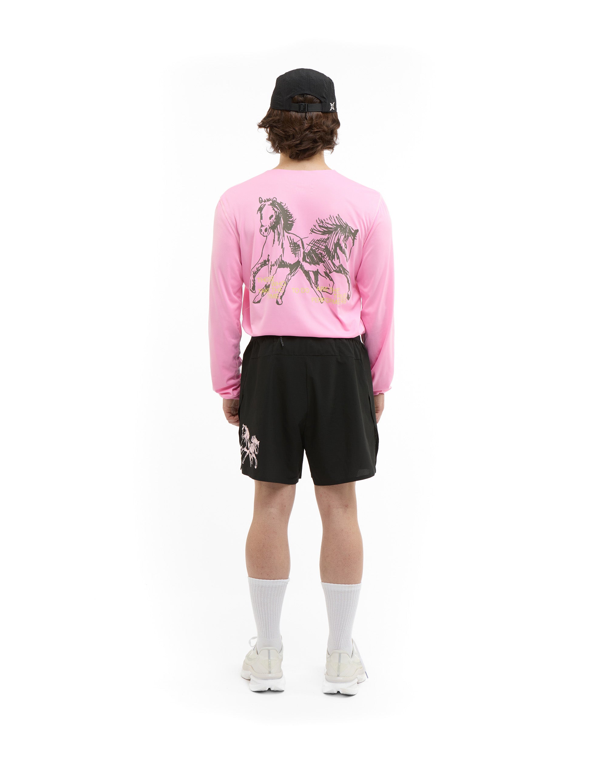 Pink Horse Running Longsleeve-5