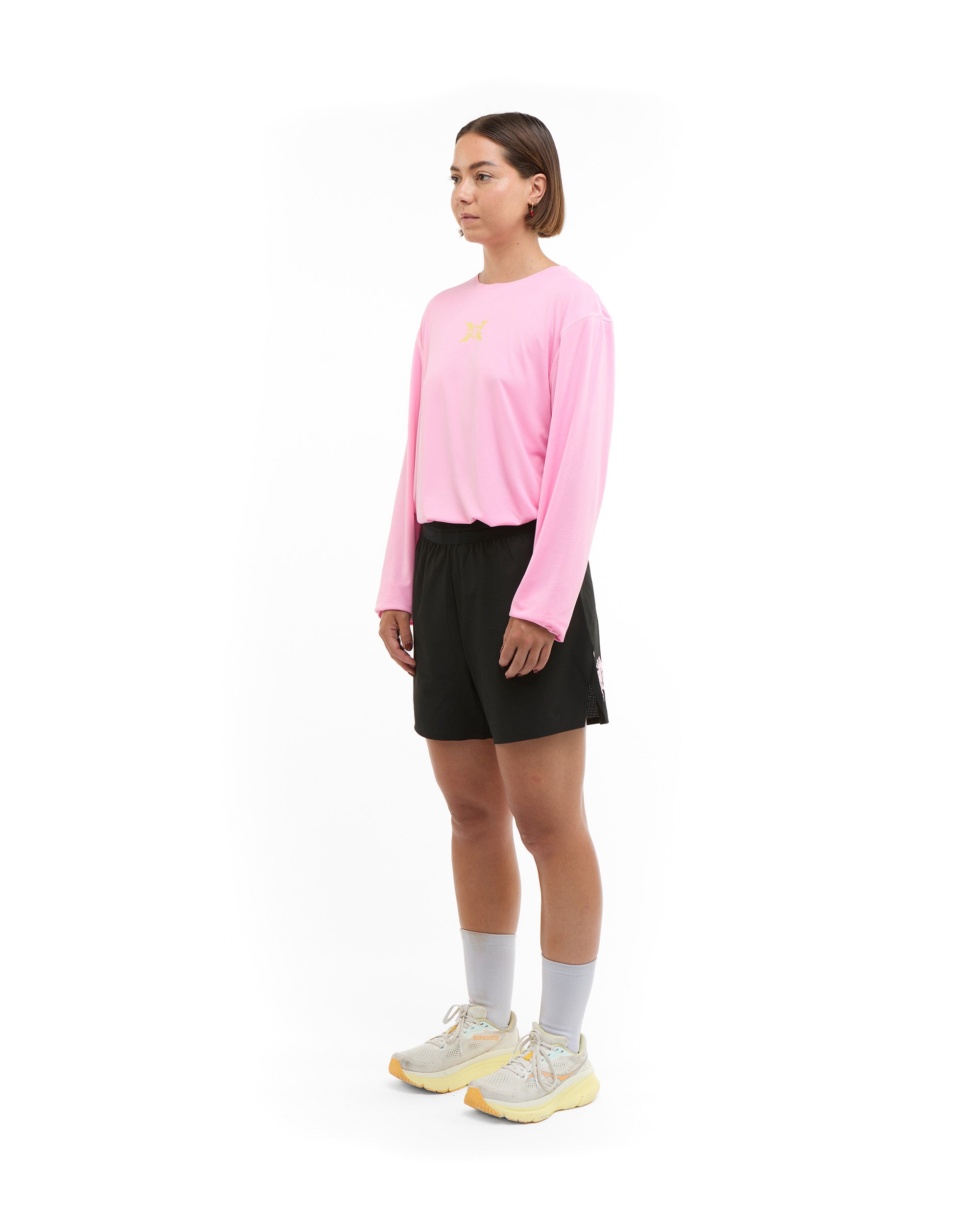 Pink Horse Running Longsleeve-6